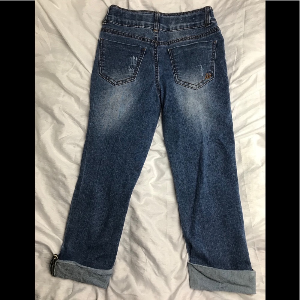 Girls play lot of 2 pcs. INDIGO capri ZARA Jeans 8 - Picture 2 of 14